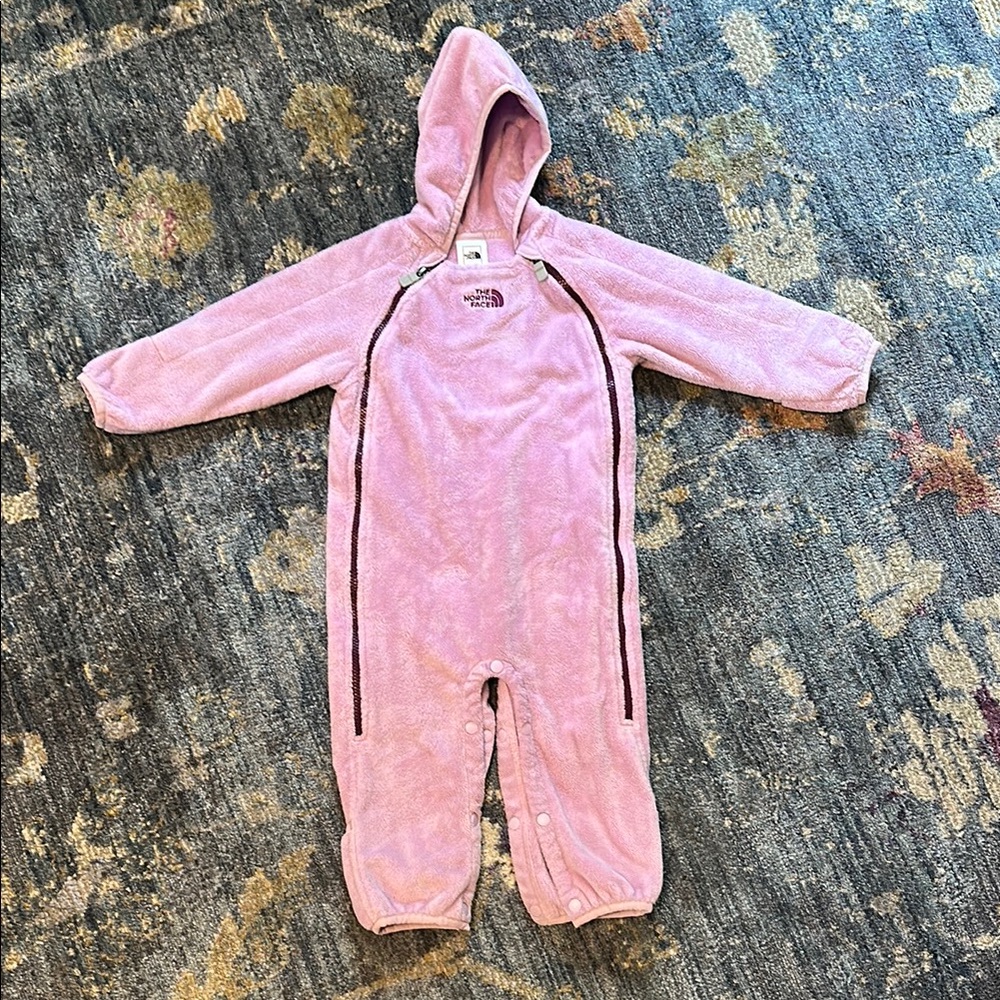 The North Face Lavender Footless One Piece Snowsuit